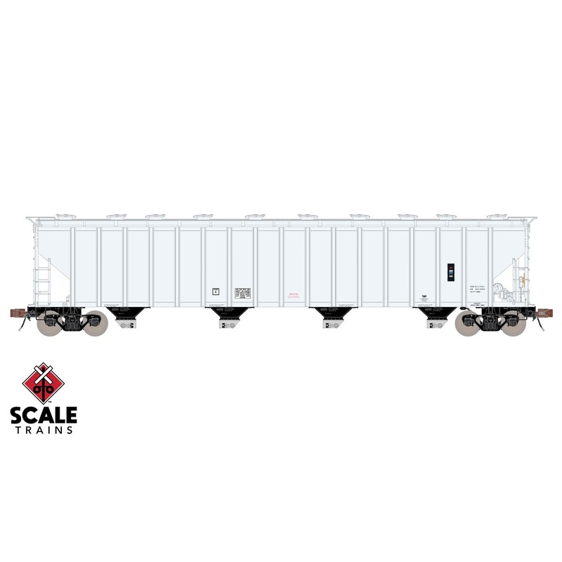 ScaleTrains Rivet Counter 33694 HO Scale PS-2 5820 Covered Hopper Peaked Roof/Data Only