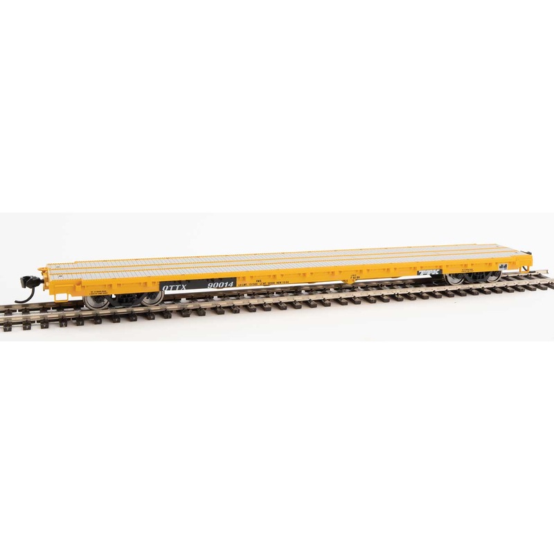 Walthers Mainline 910-5371 60' Pullman Flatcar "Farm Machinery" TTX OTTX 90014