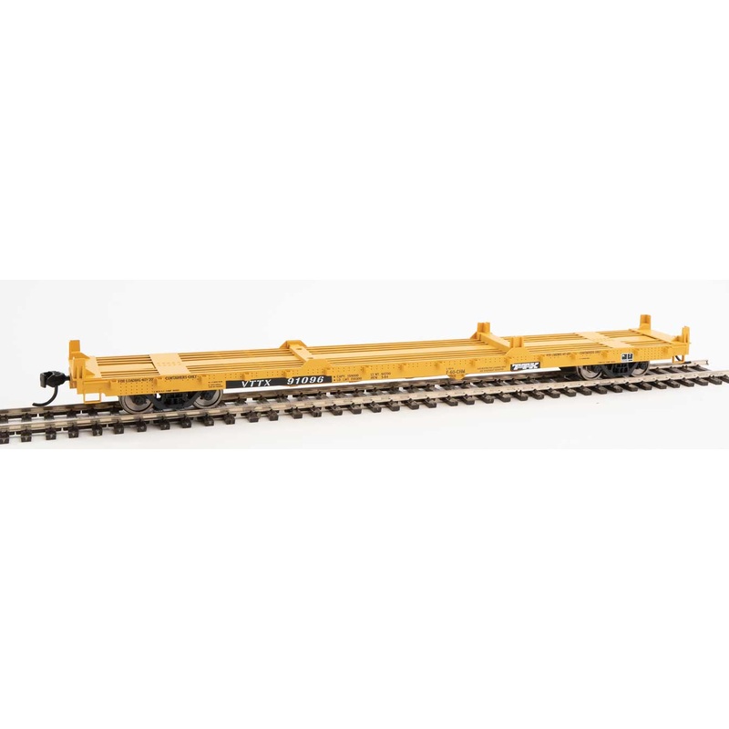Walthers Mainline 910-5379 60' Pullman Flatcar "Container Service" TTX  VTTX 91096