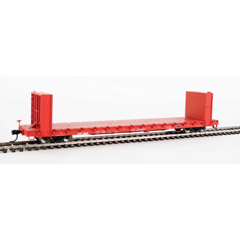 Walthers Mainline 910-5806 60' Pullman Bulkhead Flatcar Canadian Pacific CP 304667