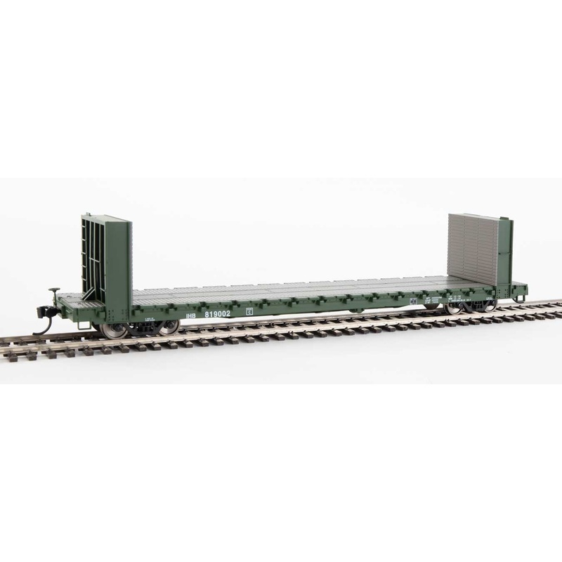 Walthers Mainline 910-5809 60' Pullman Bulkhead Flatcar Indiana Harbor Belt IHB 819002