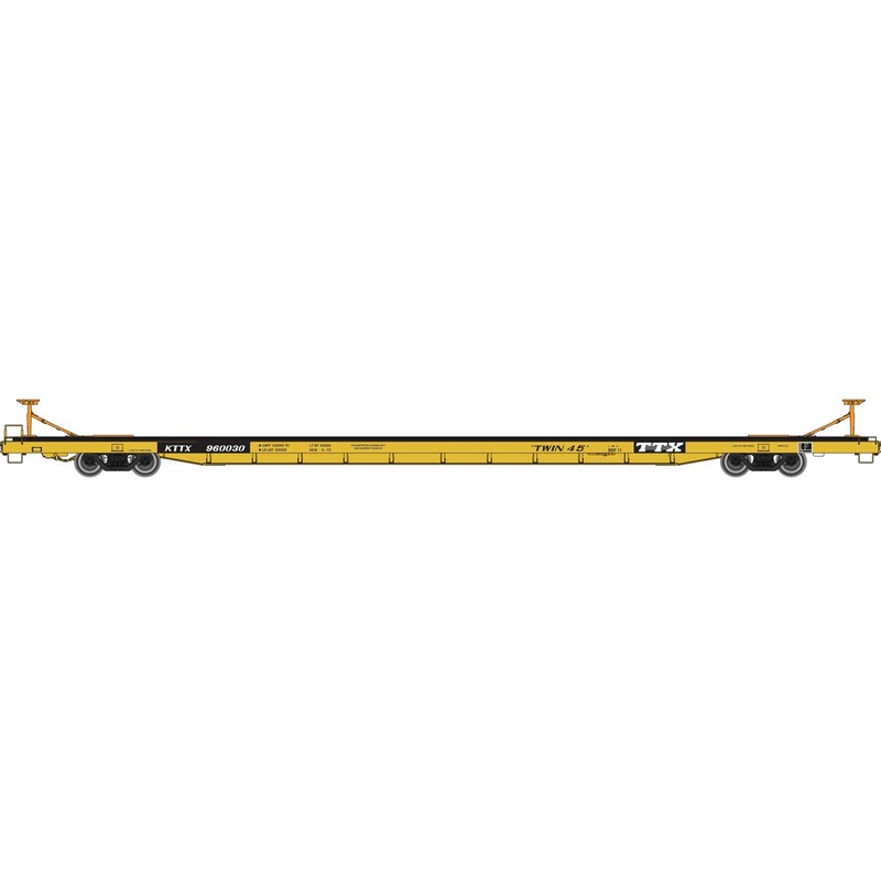 Walthers Proto 920-104215 HO Scale Bethlehem Flush-Deck Flatcar TTX "Twin 45" KTTX 960030