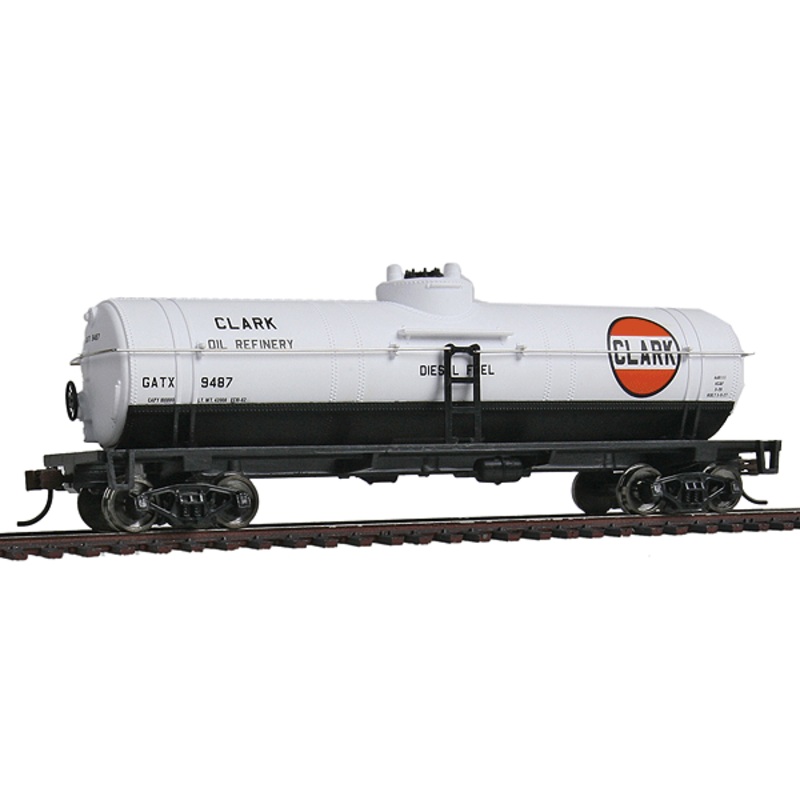 Walthers Trainline 931-1616 HO Scale 40' Tank Car Clark Oil GATX 9487- NOS