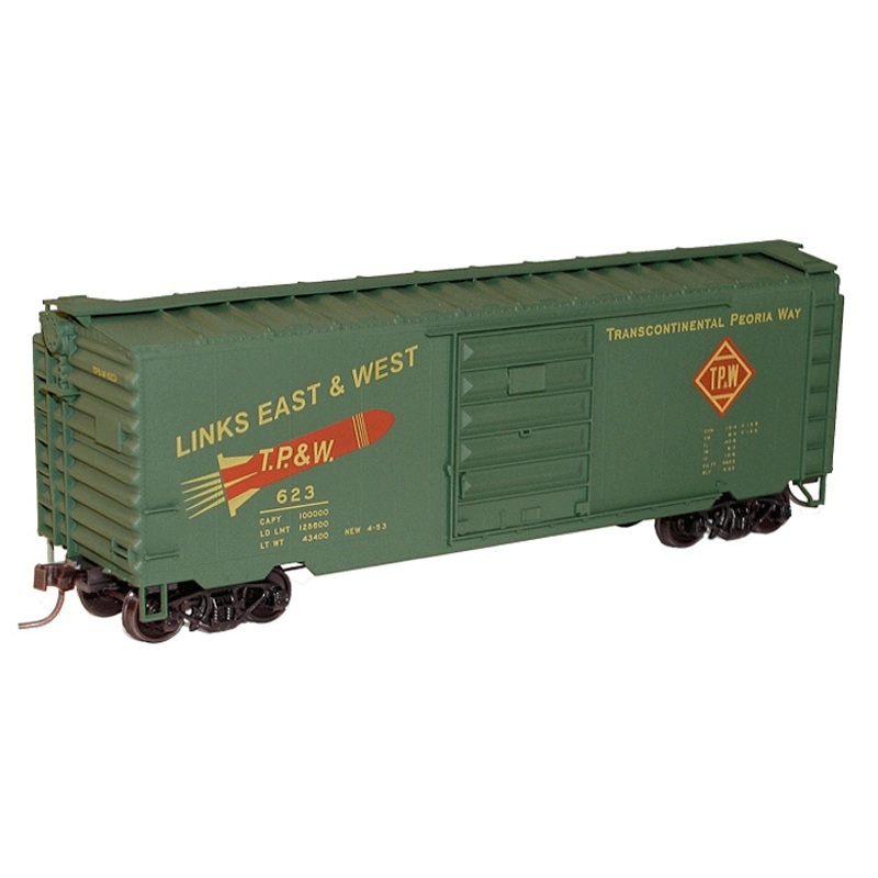 Accurail 15931 HO Scale 40' PS1  Boxcar Kit Toledo Peoria & Western TP&W 623 - NOS