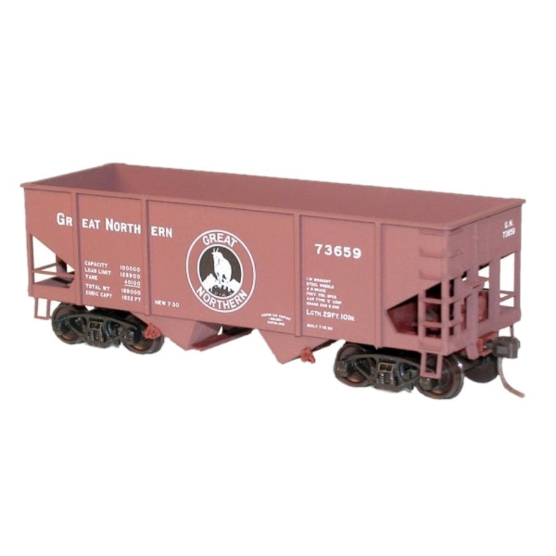 Accurail 2354 HO Scale Canton Car Co 55 Ton 2 Bay Open Hopper Kit GN 3 Pack - NOS