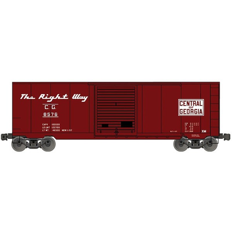 Accurail 3452 HO Scale 40' PS-1  Boxcar Kit Central of Georgia CofG 8576