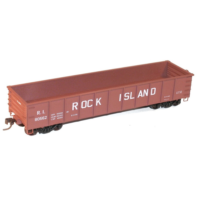 Accurail 3756 HO Scale 41' AAR Steel Gondola Kit Rock Island RI - NOS