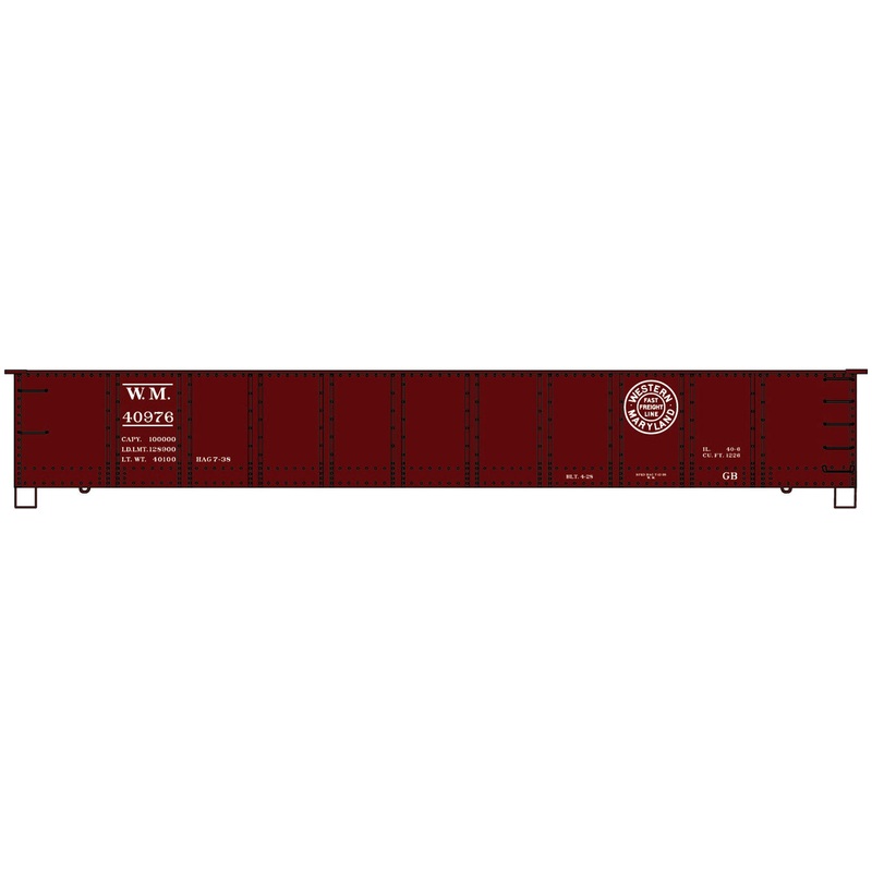 Accurail 3757 HO Scale 41' AAR Steel Gondola Kit Western Maryland WM - NOS