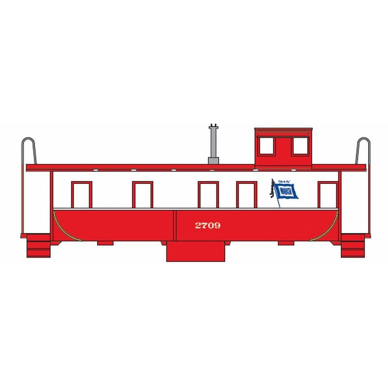 Athearn 74014 HO Scale Cupola Caboose Wabash 2734 - NOS