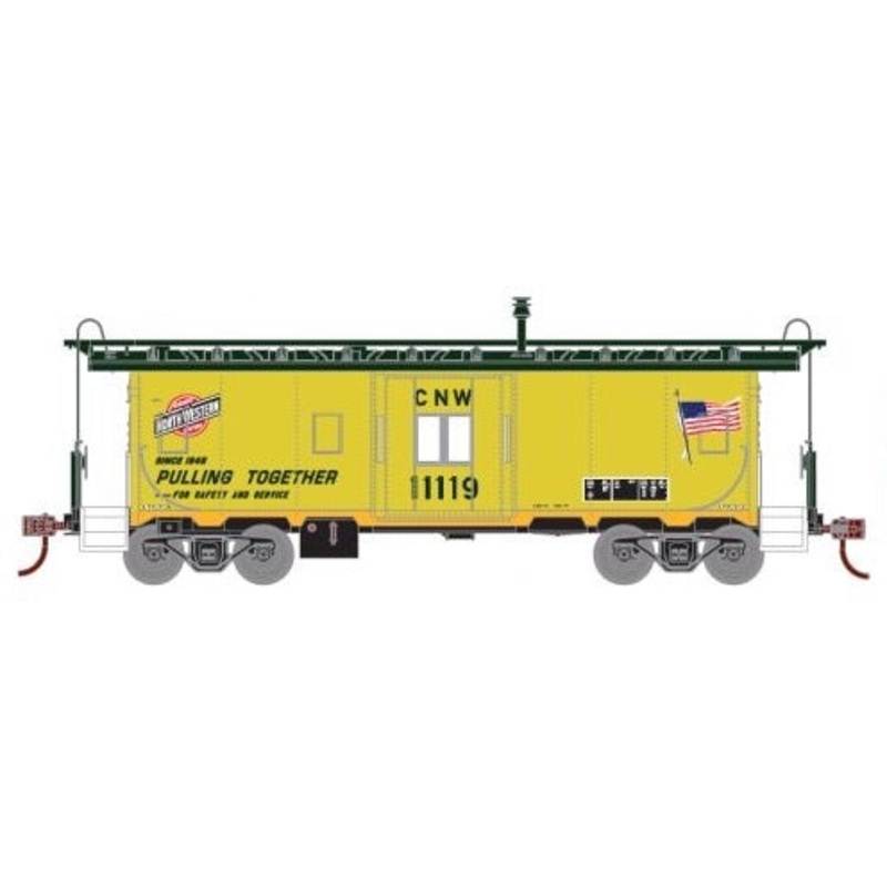 Athearn 74779 HO Scale Bay Window Caboose Chicago NorthWestern C&NW 11119 - NOS