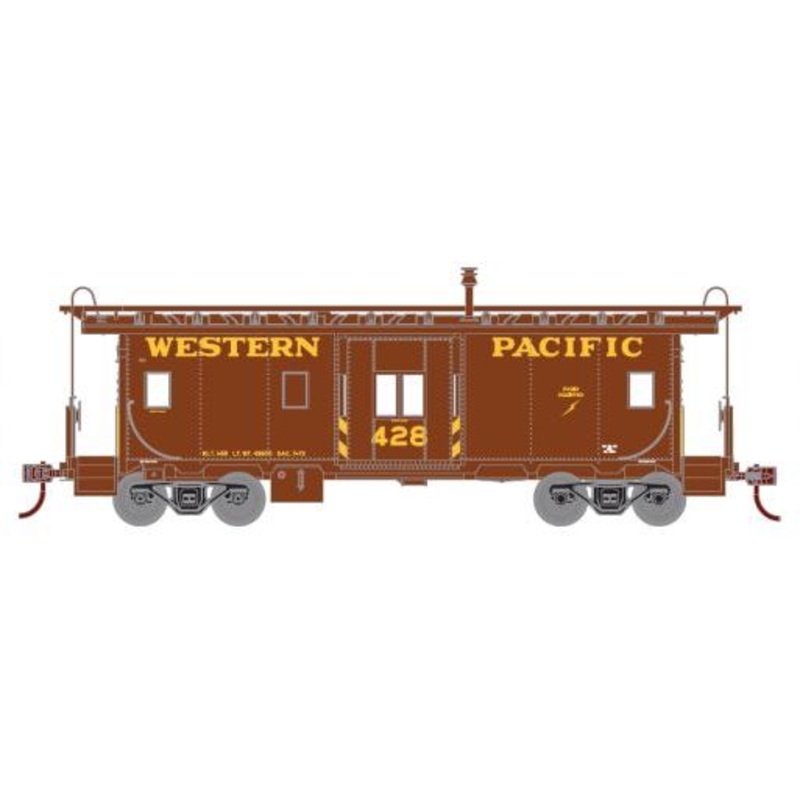 Athearn 74793 HO Scale Bay Window Caboose Western Pacific WP 428 - NOS