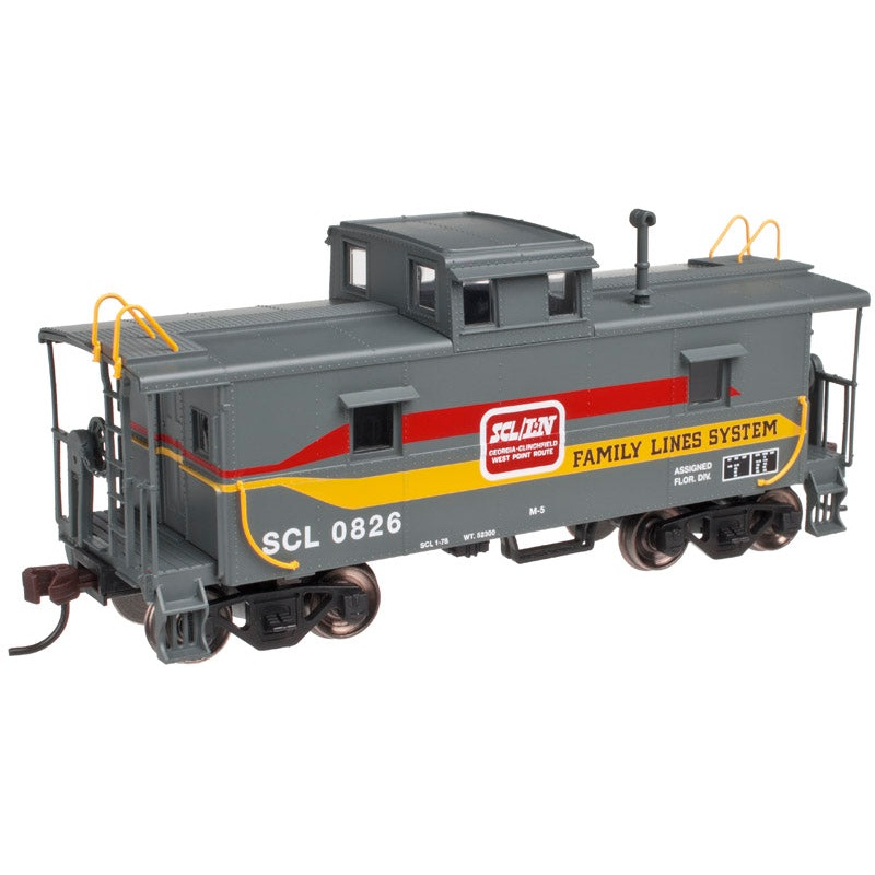 Atlas Trainman 20003022 HO Scale Center Cupola Steel Caboose Family Lines System SCL 0826 - NOS