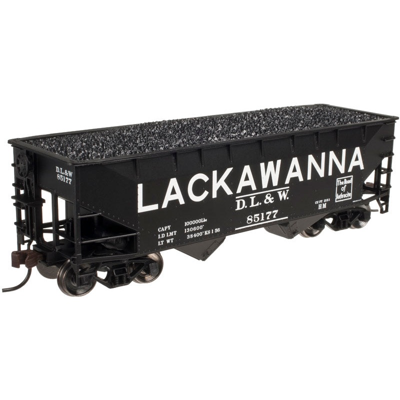 Atlas Trainman 20003145 HO Scale 2 Bay Offset Hopper DL&W 85177 - NOS