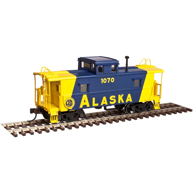 Atlas Trainman 20003671 HO Scale Center Cupola Steel Caboose Alaska Railroad ARR 1070 - NOS