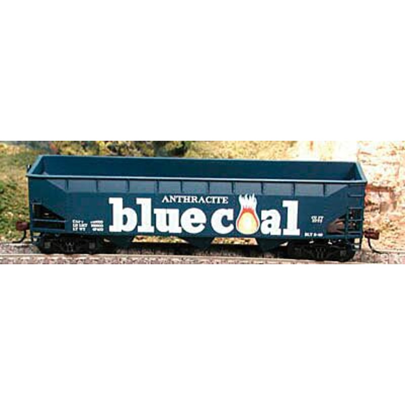 Bowser 41157 HO Scale 70 Ton 3 Bay Open Hopper Lackawana "Blue Coal" DL&W 72088 - NOS