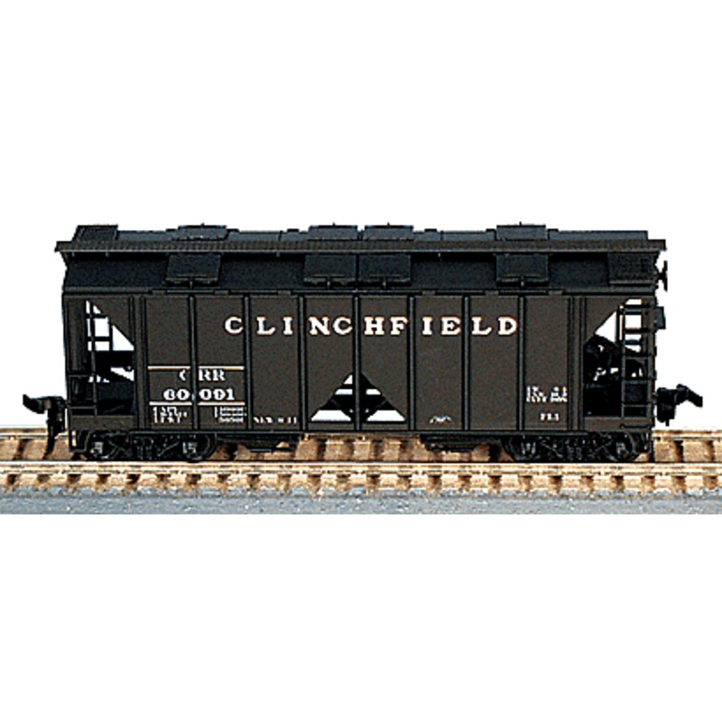 Bowser 55625 HO Scale 70 Ton 2 Bay Covered Hopper Kit Clinchfield CRR # Varies - NOS