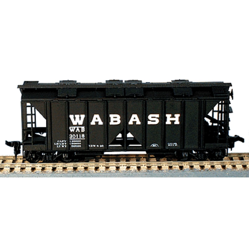 Bowser 55629 HO Scale 70 Ton 2 Bay Covered Hopper Kit Wabash # Varies - NOS