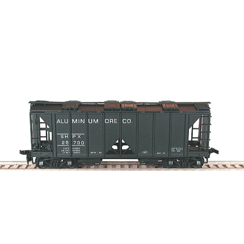 Bowser 55685 HO Scale 70 Ton 2 Bay Covered Hopper Kit Aluminum Ore SHPX - NOS