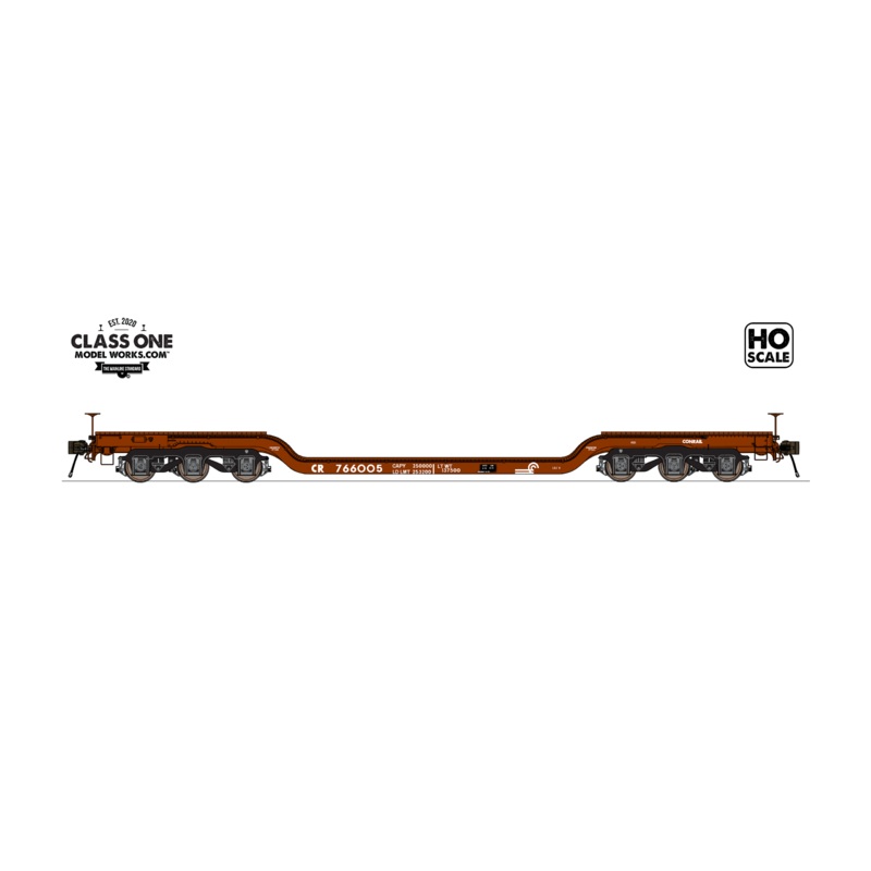 Class One Model Works HO Scale GSC Heavy Duty Flatcar Conrail CR (Choose Options)