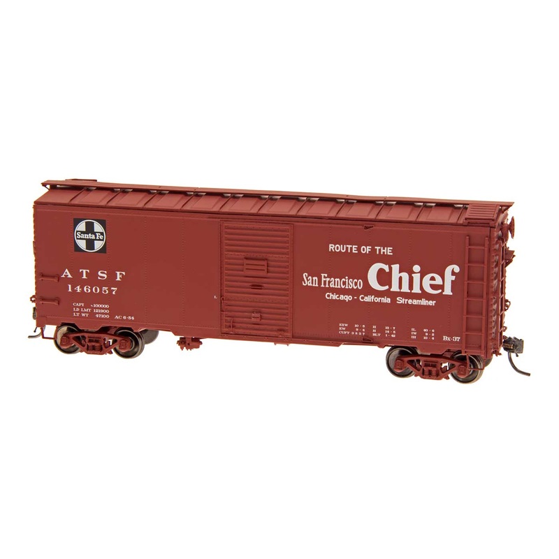 Intermountain 45836 HO Scale 40' Modified AAR Boxcar Santa Fe "Bx-37 San Francisco Chief" ATSF