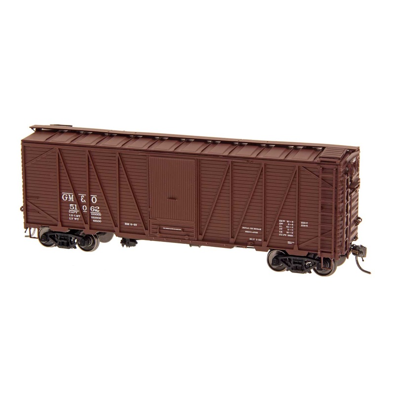 Intermountain 46076 HO Scale 40' WWII War Emergency Boxcar Gulf Mobile & Ohio GM&O