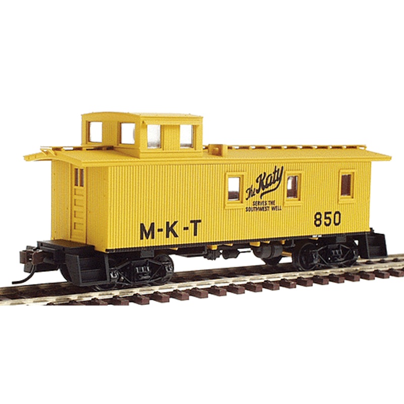 Walthers 932-7509 HO Scale 3 Window Wood Caboose MKT - NOS