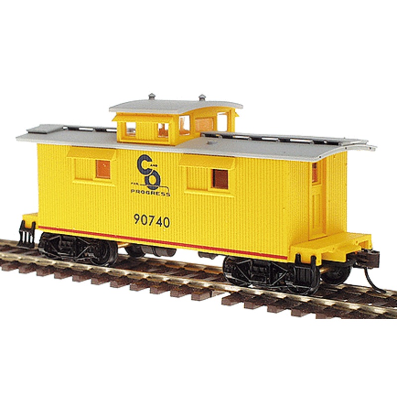 Walthers 932-7523 HO Scale 2 Window Wood Caboose Chesapeake & Ohio C&O - NOS
