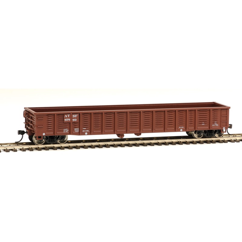 Walthers Mainline 910-6051 HO Scale 53' Corrugated Gondola Santa Fe ATSF 87889 - NOS