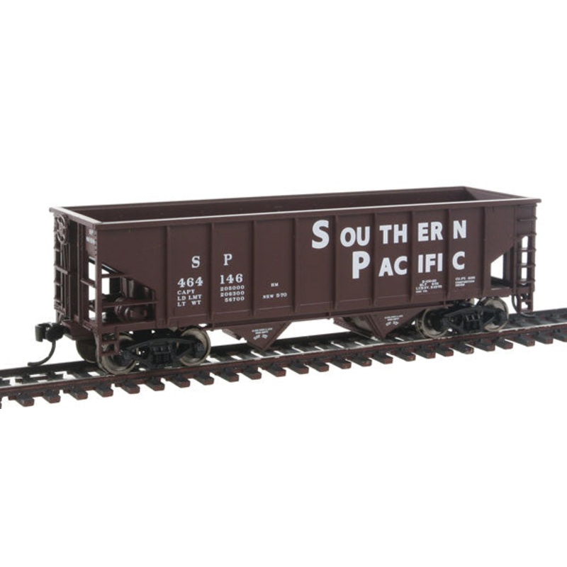 Walthers Mainline 910-7404 HO Scale 36' 2 Bay Ribbed Side Hopper Southern Pacific SP 464146 - NOS