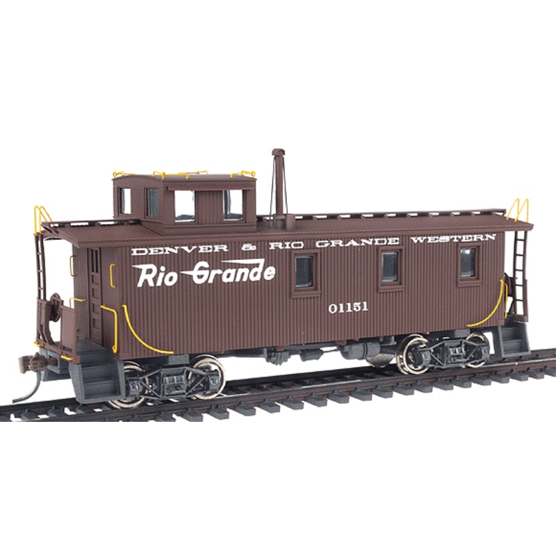 Walthers Platinum Line 932-7515 HO Scale 30' 3 Window Caboose Rio Grande D&RGW 01151 - NOS