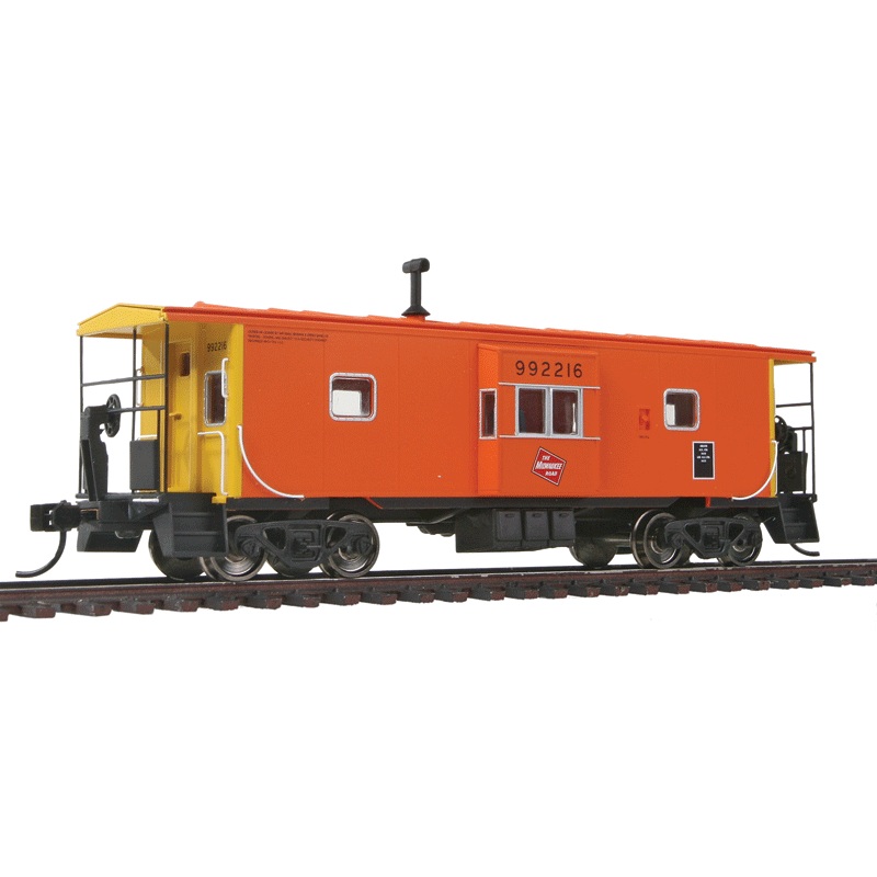 Walthers Proto 920-103303 HO Scale 39' Bay Window Caboose Milwaukee Road MILW 992216 - NOS