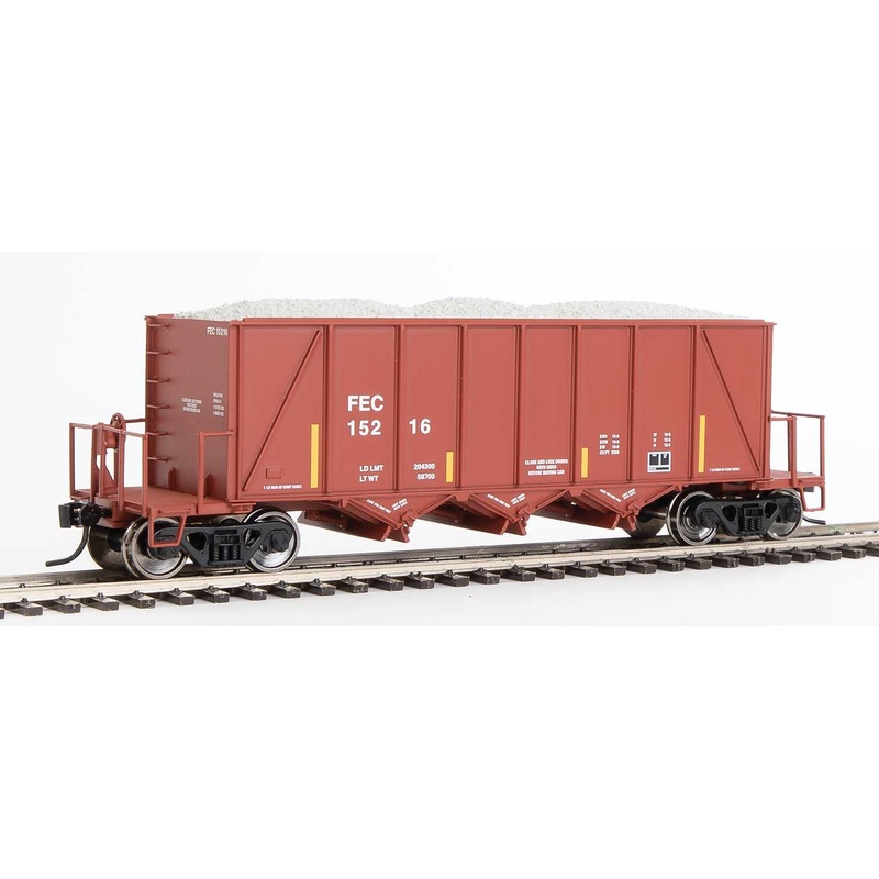 Walthers Proto 920-106022 HO Scale 40' Ortner 100 Ton Aggregate Hopper Florida East Coast FEC 15216