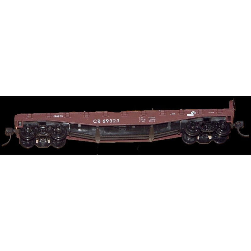 Athearn 1382 HO Scale 40' Flat Car (Blue Box Kit) Conrail CR 69325 - NOS