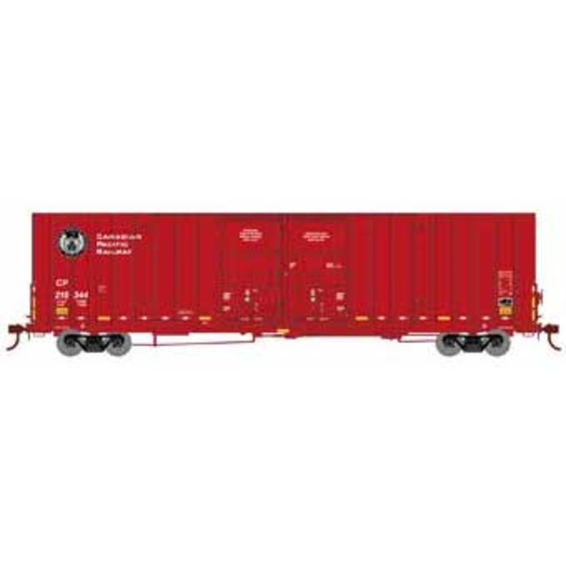 Athearn 75317 HO Scale 60' Gunderson Double Door Hi-Cube Boxcar Canadian Pacific CP 218344