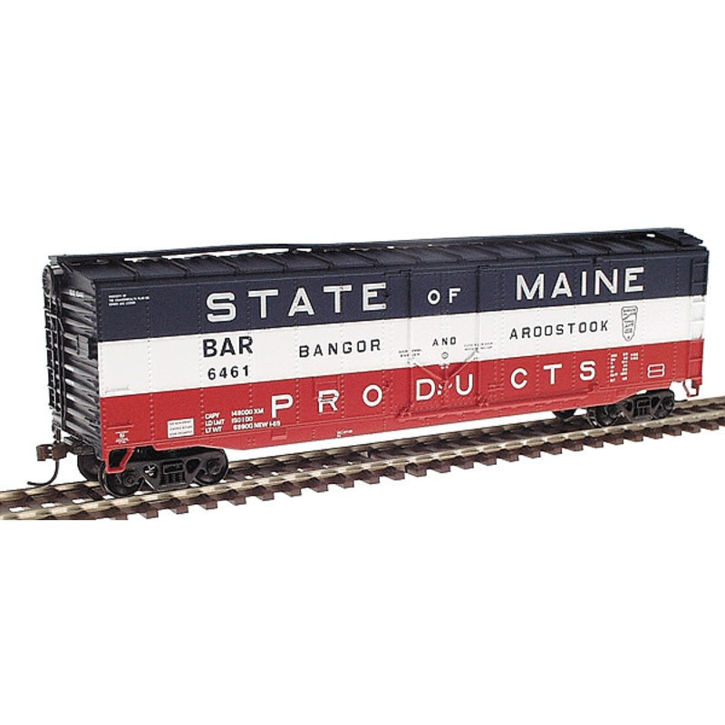 Athearn HO Scale 7030 50' Plug Door Boxcar State of Maine BAR 6461 - NOS