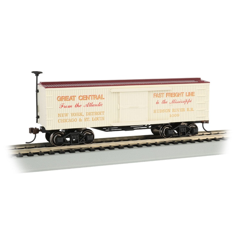 Bachmann 72308 HO Scale 34' Old Time Wood Boxcar NYC&HR 1009