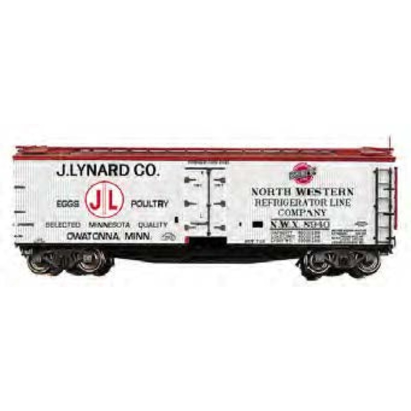 Branchline Trains 1303 HO Scale 40' Wood Reefer Kit J. Lynard Poultry NWX #'s Vary - NOS