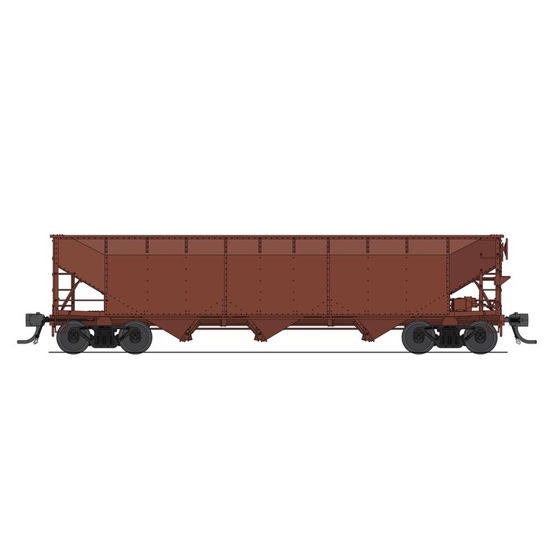 Broadway Limited Imports 7386 HO Scale AAR 70 Ton Tripple Hopper Oxide Red Unlettered