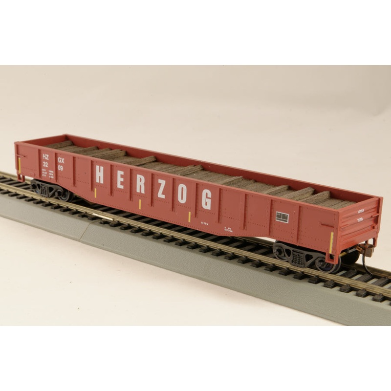 Con-Cor 1-092129 HO Scale Gondola with Tie Load Herzog HZGX 3915 - NOS