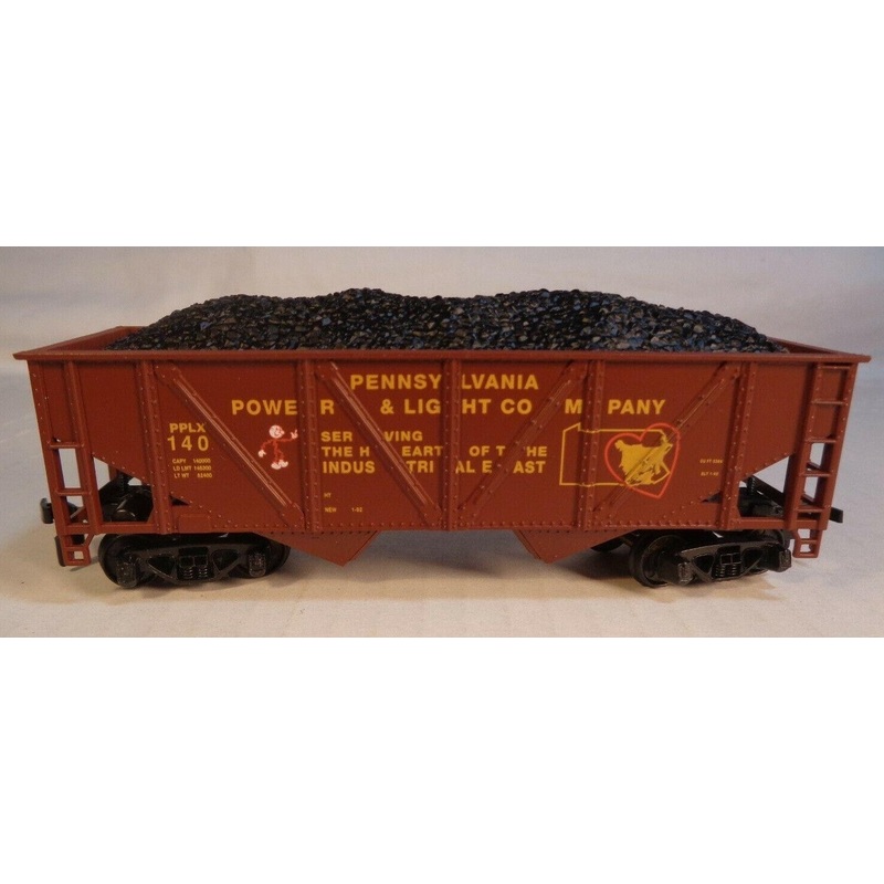 Mantua 729-202 HO Scale 32' 2Bay Open Hopper with Coal Load PP&L 140 - NOS