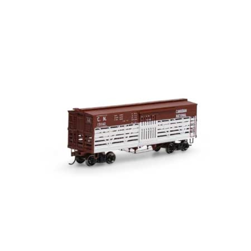 Roundhouse 75276 HO Scale 36' Old Time Stock Car Canadian National CN 151160