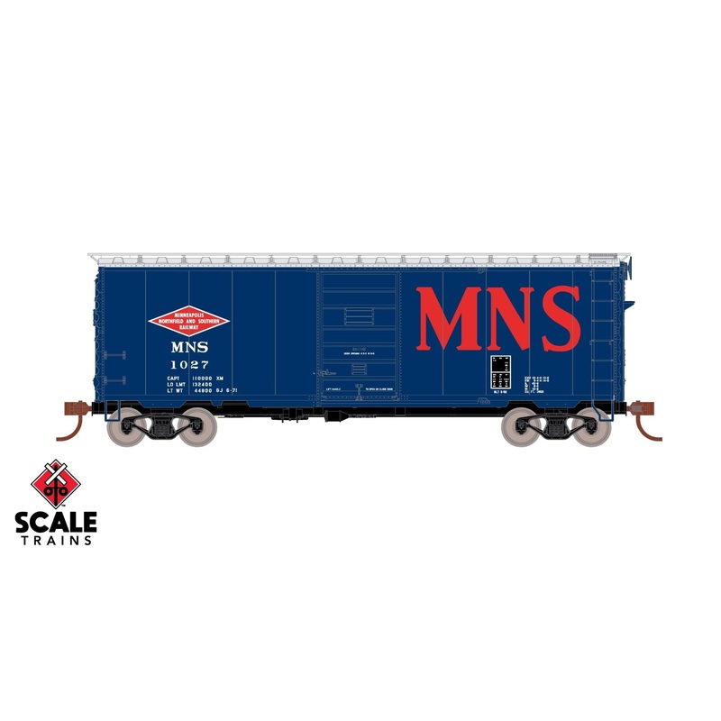 ScaleTrains Kit Classics 1237 HO Scale PS-1 Boxcar Minneapolis Northfield & Southern MNS 1123