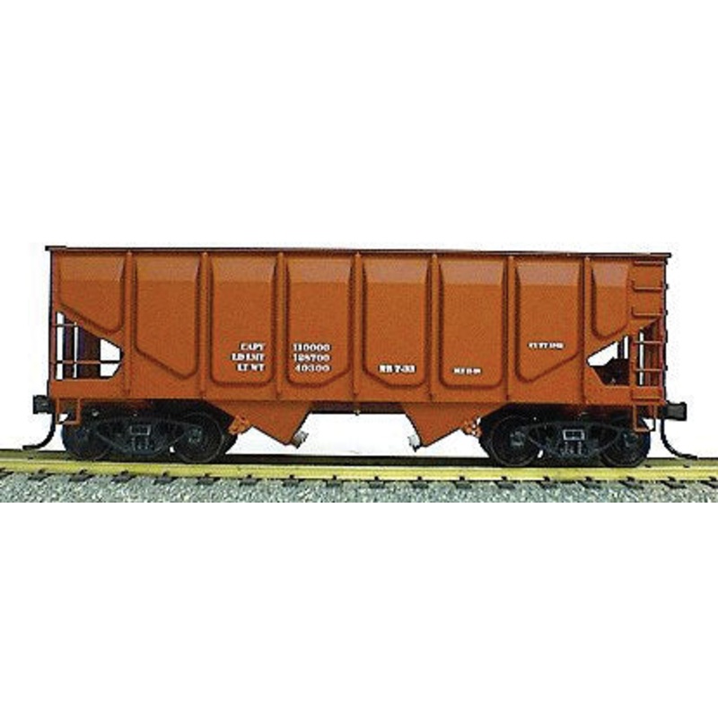 Accurail 2899 HO Scale Panel Side 2 Bay Open Hopper Kit Oxide Data Only - NOS