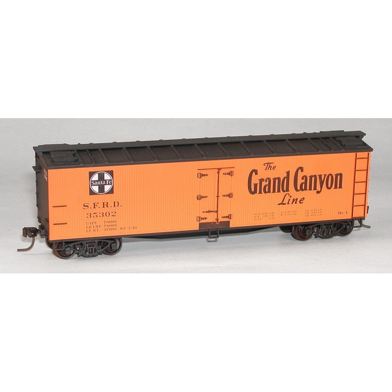 Accurail 48152 HO Scale 40' Wood Reefer Kit Santa Fe "Grand Canyon" - NOS
