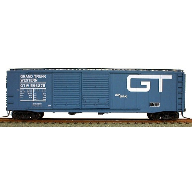 Accurail 5226 HO Scale 50' AAR Double Door Boxcar Kit Grand Trunk GTW 596275 - NOS