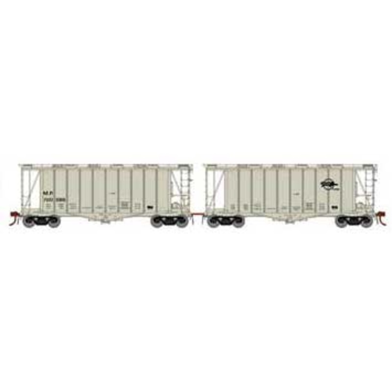 Athearn Genesis G87485 HO Scale GATC 2600 Airslide Hopper Missouri Pacific MP w/ Drawbar set 720986