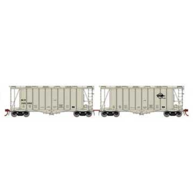 Athearn Genesis G87487 HO Scale GATC 2600 Airslide Hopper Missouri Pacific MP w/ Drawbar set 720992