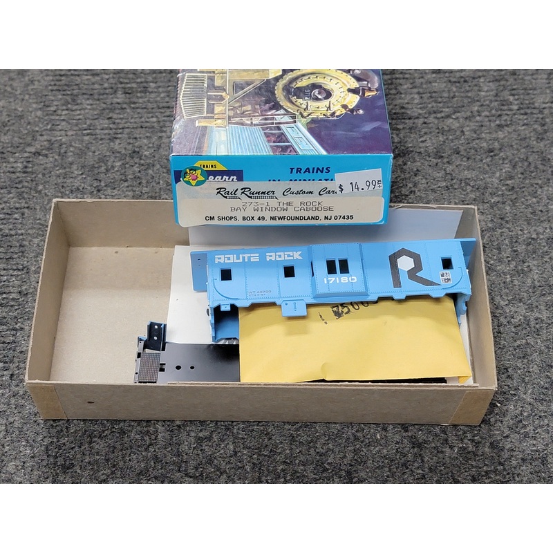 Athearn/Rail Runner 273-1 HO Scale (Blue Box Kit) Bay Window Caboose RI 17180 - NOS