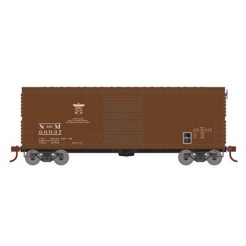Athearn RTR 67978 HO Scale 40' Modernized Boxcar Nacionales de Mexico NdeM 66937