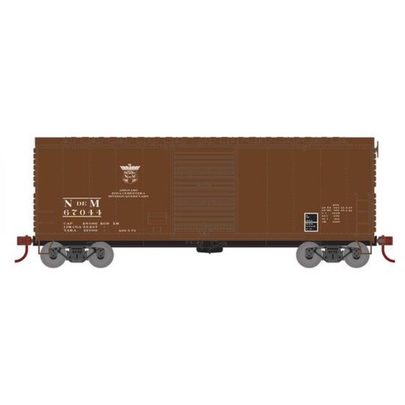 Athearn RTR 67979 HO Scale 40' Modernized Boxcar Nacionales de Mexico NdeM 67044